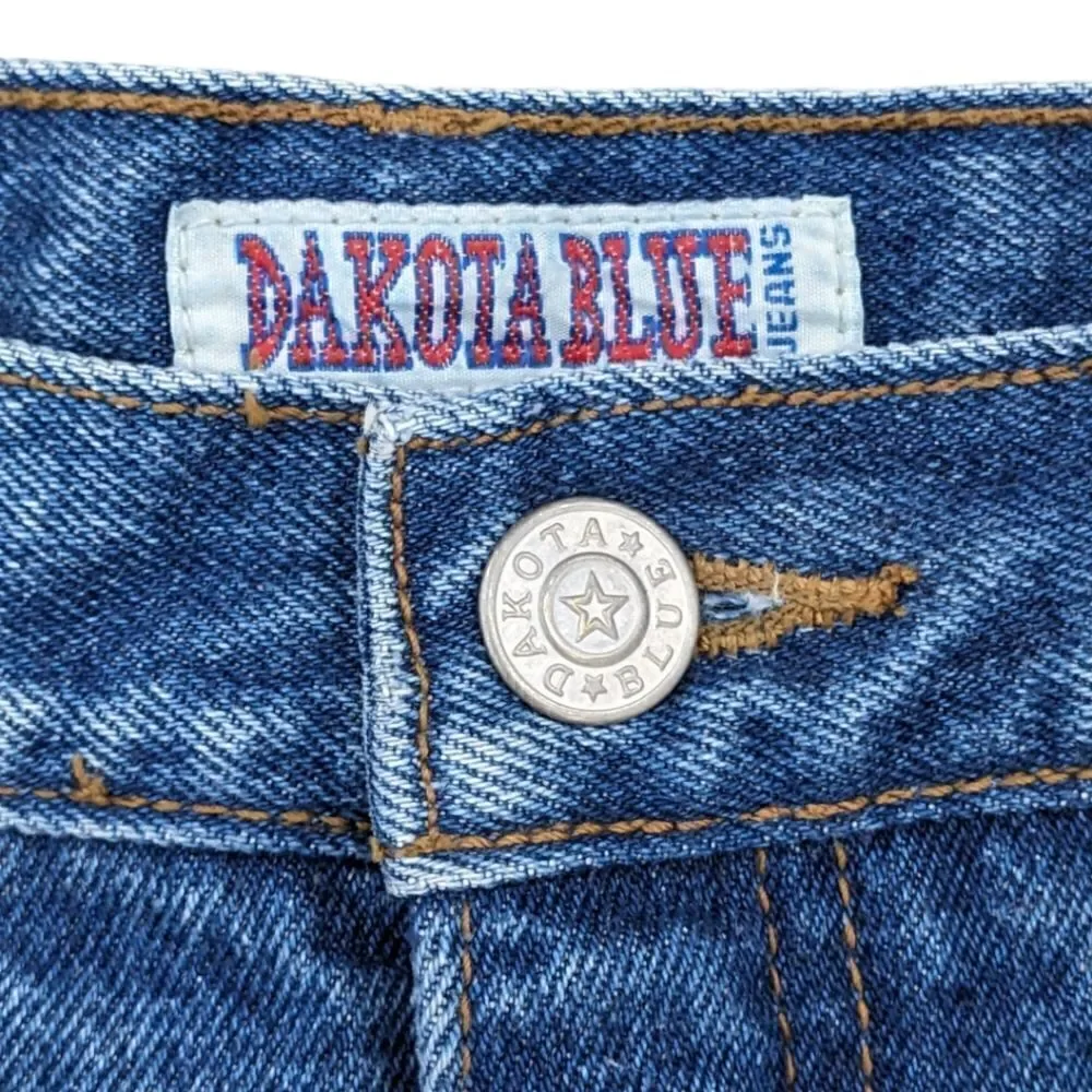 Y2k/90s Vtg Dakota Blue Jeans Boho Native American Patchwork Beaded High Waisted